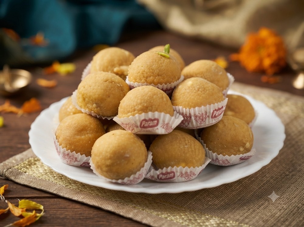 Besan Laddu Desi Ghee
