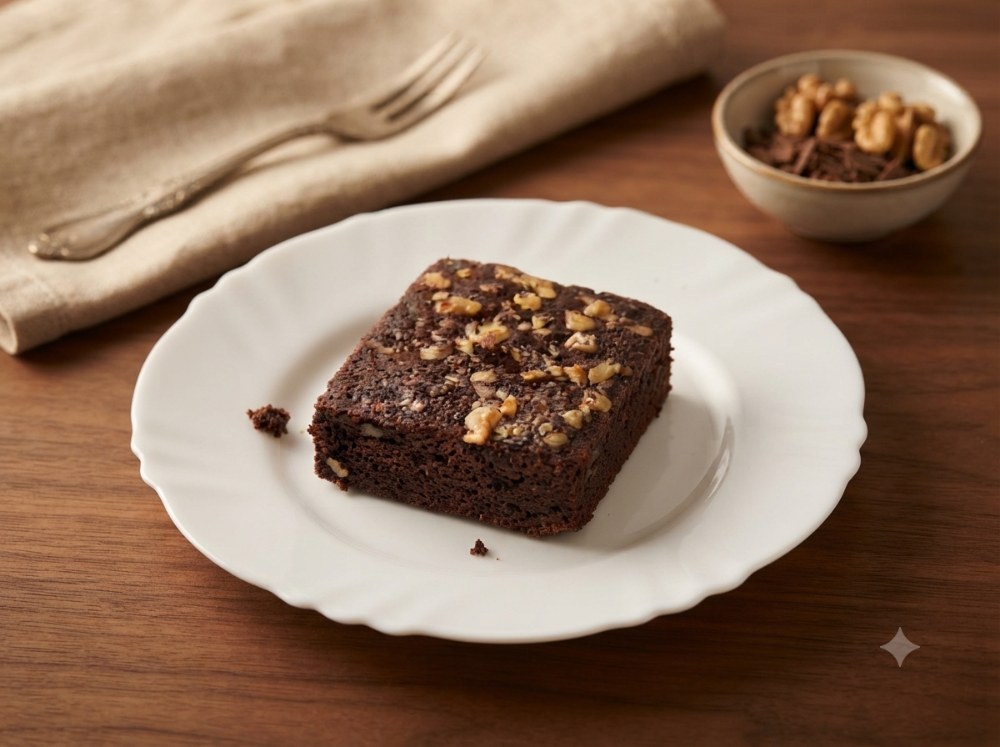 Walnut Brownie Dry Cake