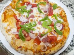 Capsicum Onion Pizza